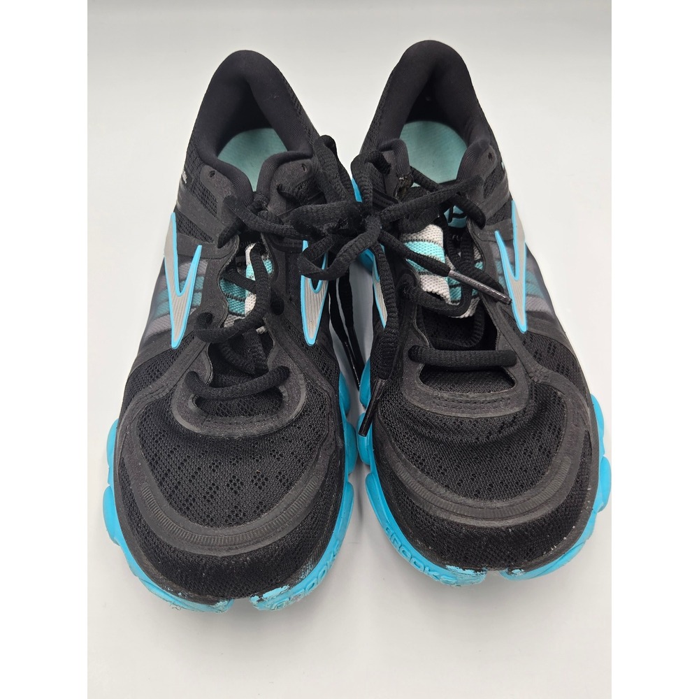 Brooks‎ PureFlow Womens Size 7B Running Shoes Black Blue 1201011B022